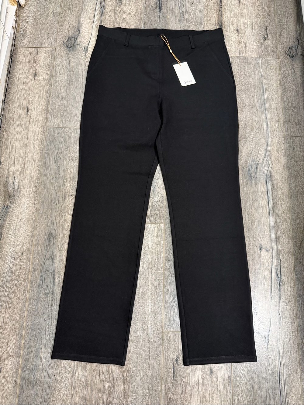 Quince Black Women's Straight-Leg Trousers